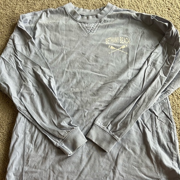 Bethany Beach Long Sleeve Lavender Shirt - Picture 2 of 4